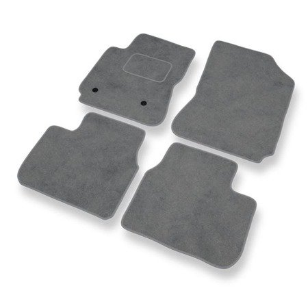 Alfombrillas de velour para Citroen C4 Cactus I (2014-2021) - alfombras para coche - gris - DGS Autodywan