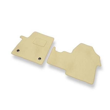 Alfombrillas de velour para Citroen SpaceTourer (2016-....) - alfombras para coche - beige - DGS Autodywan