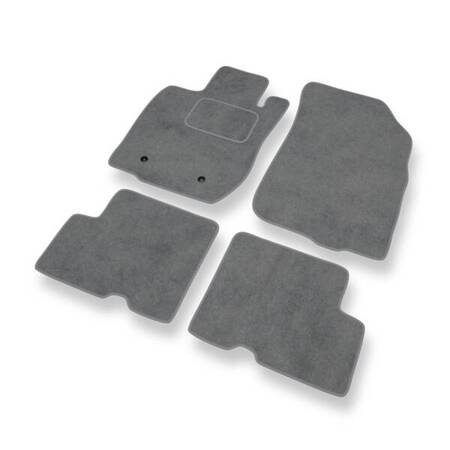 Alfombrillas de velour para Dacia Duster I (2010-2017) - alfombras para coche - gris - DGS Autodywan