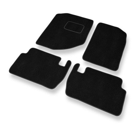 Alfombrillas de velour para Dodge Durango II (2004-2009) - alfombras para coche - negro - DGS Autodywan