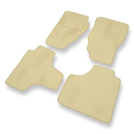 Alfombrillas de velour para Dodge Nitro (2007-2011) - alfombras para coche - beige - DGS Autodywan