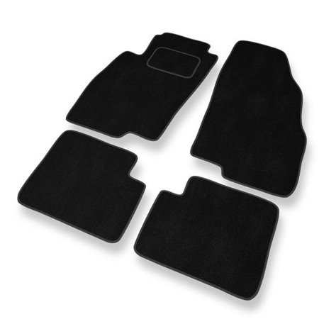 Alfombrillas de velour para Fiat Linea (2007-2013) - alfombras para coche - negro - DGS Autodywan