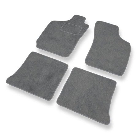 Alfombrillas de velour para Fiat Palio (1996-2004) - alfombras para coche - gris - DGS Autodywan