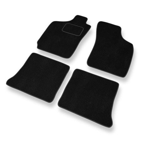 Alfombrillas de velour para Fiat Palio (1996-2004) - alfombras para coche - negro - DGS Autodywan