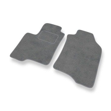 Alfombrillas de velour para Fiat Panda III (2012-....) - alfombras para coche - gris - DGS Autodywan