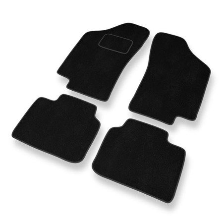 Alfombrillas de velour para Fiat Tipo I (1988-1995) - alfombras para coche - negro - DGS Autodywan