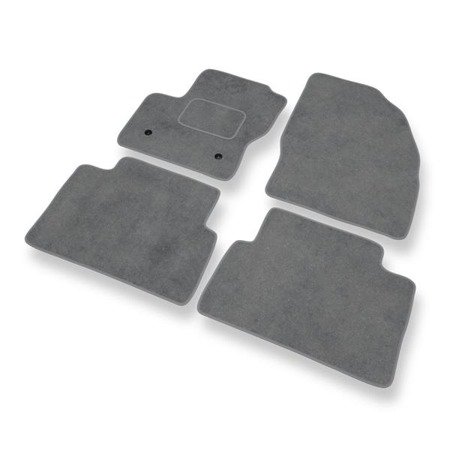 Alfombrillas de velour para Ford C-Max II (2010-2019) - alfombras para coche - gris - DGS Autodywan