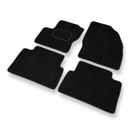 Alfombrillas de velour para Ford C-Max II (2010-2019) - alfombras para coche - negro - DGS Autodywan