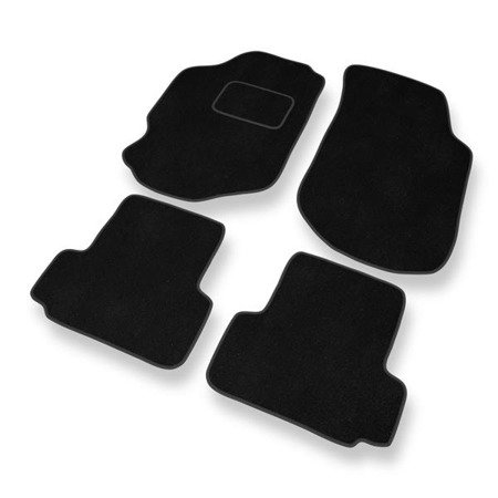 Alfombrillas de velour para Ford Escort VI (1995-2000) - alfombras para coche - negro - DGS Autodywan