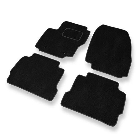 Alfombrillas de velour para Ford Mondeo IV (2007-2014) - alfombras para coche - negro - DGS Autodywan