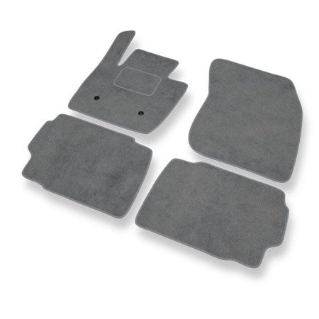 Alfombrillas de velour para Ford Mondeo V (2014-2021) - alfombras para coche - gris - DGS Autodywan