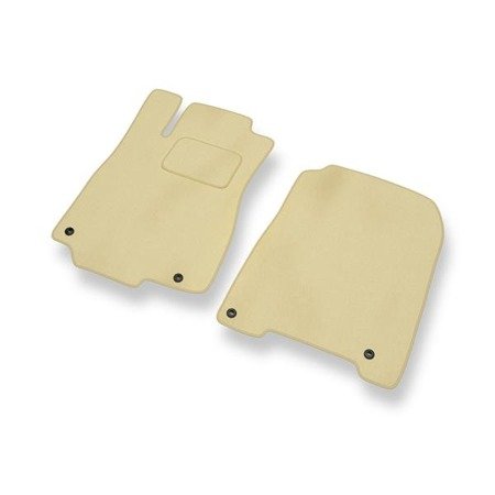 Alfombrillas de velour para Honda CR-V IV (2012-2018) - alfombras para coche - beige - DGS Autodywan