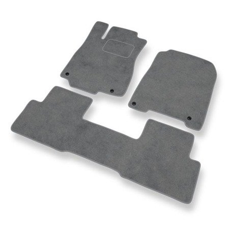 Alfombrillas de velour para Honda CR-V IV (2012-2018) - alfombras para coche - gris - DGS Autodywan