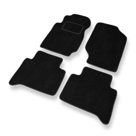 Alfombrillas de velour para Kia Sportage I (1993-2004) - alfombras para coche - negro - DGS Autodywan