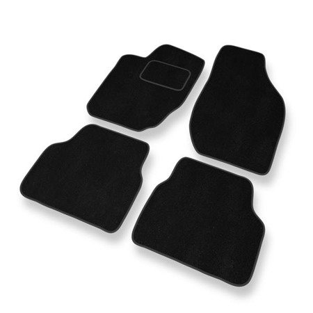 Alfombrillas de velour para Lancia Thema I (1984-1994) - alfombras para coche - negro - DGS Autodywan