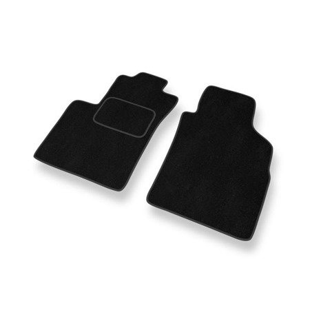 Alfombrillas de velour para Lancia Ypsilon IV (2011-....) - alfombras para coche - negro - DGS Autodywan