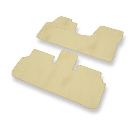 Alfombrillas de velour para Lancia Zeta (1995-2002) - alfombras para coche - beige - DGS Autodywan