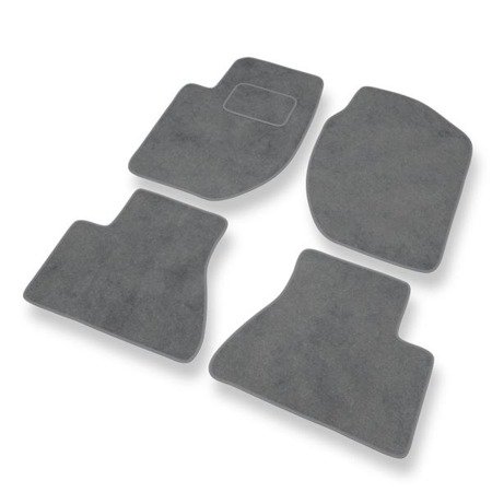 Alfombrillas de velour para Land Rover Freelander I (1998-2006) - alfombras para coche - gris - DGS Autodywan