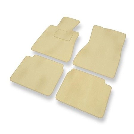 Alfombrillas de velour para Lexus LS II XF20 (1994-2000) - alfombras para coche - beige - DGS Autodywan