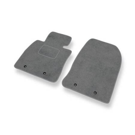 Alfombrillas de velour para Mazda 2 IV (2014-....) - alfombras para coche - gris - DGS Autodywan