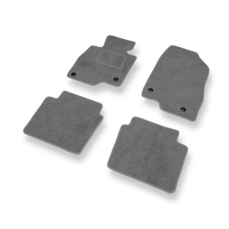 Alfombrillas de velour para Mazda 6 III (2012-....) - alfombras para coche - gris - DGS Autodywan