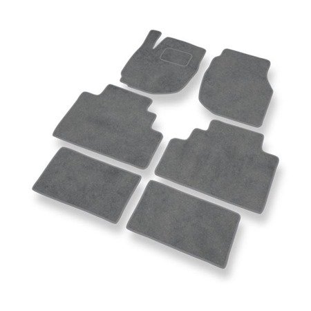 Alfombrillas de velour para Mazda MPV II (1999-2006) - alfombras para coche - gris - DGS Autodywan