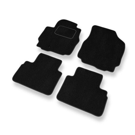 Alfombrillas de velour para Mazda Tribute I (2000-2007) - alfombras para coche - negro - DGS Autodywan