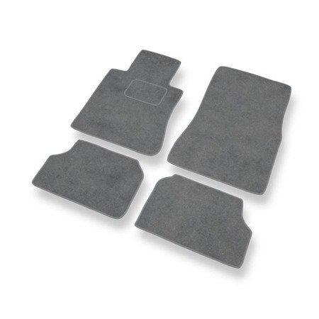 Alfombrillas de velour para Mercedes-Benz CL W140 (versión corta) (1992-2000) - alfombras para coche - gris - DGS Autodywan