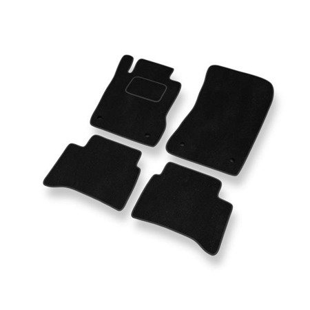 Alfombrillas de velour para Mercedes-Benz CLS W219 (2004-2010) - alfombras para coche - negro - DGS Autodywan