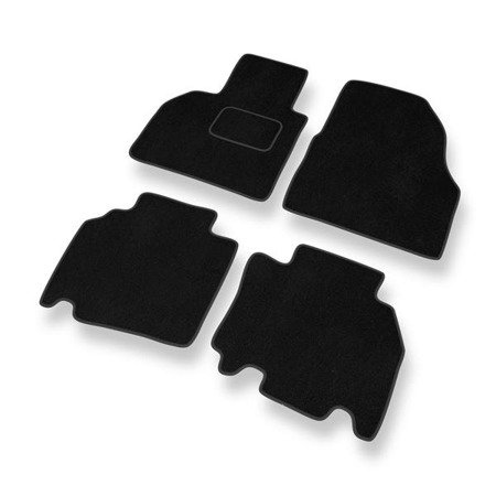 Alfombrillas de velour para Mercedes-Benz Citan (2012-2021) - alfombras para coche - negro - DGS Autodywan