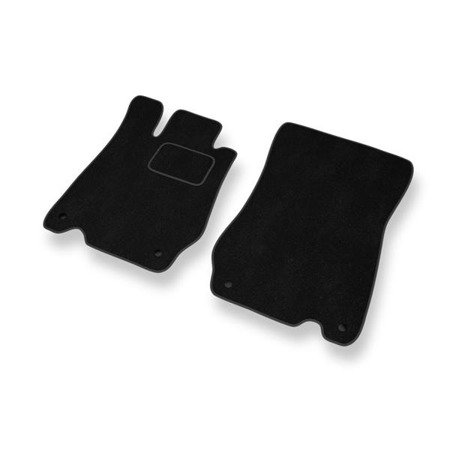 Alfombrillas de velour para Mercedes-Benz SL R230 (2002-2012) - alfombras para coche - negro - DGS Autodywan