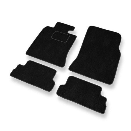 Alfombrillas de velour para Mini Cabrio II (2009-2015) - alfombras para coche - negro - DGS Autodywan