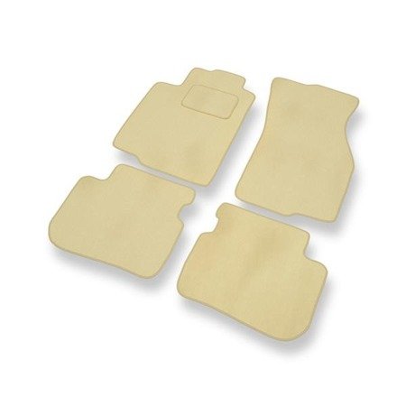 Alfombrillas de velour para Mitsubishi Colt V (1996-2004) - alfombras para coche - beige - DGS Autodywan