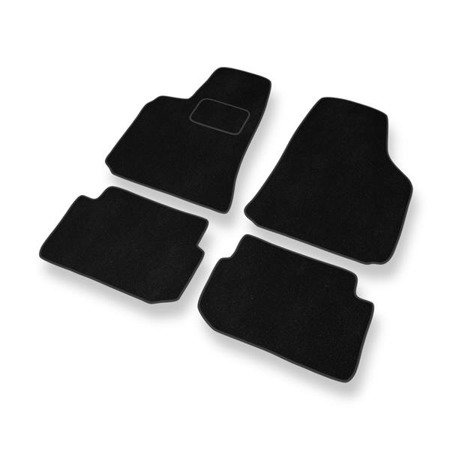 Alfombrillas de velour para Mitsubishi Eclipse III (1999-2005) - alfombras para coche - negro - DGS Autodywan