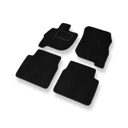 Alfombrillas de velour para Mitsubishi Galant IX (2006-2012) - alfombras para coche - negro - DGS Autodywan