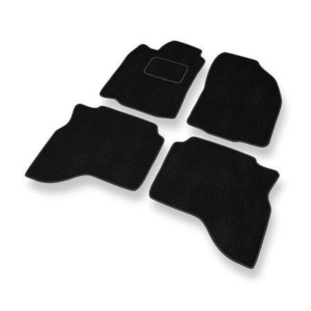 Alfombrillas de velour para Mitsubishi Montero Sport I (1996-2008) - alfombras para coche - negro - DGS Autodywan