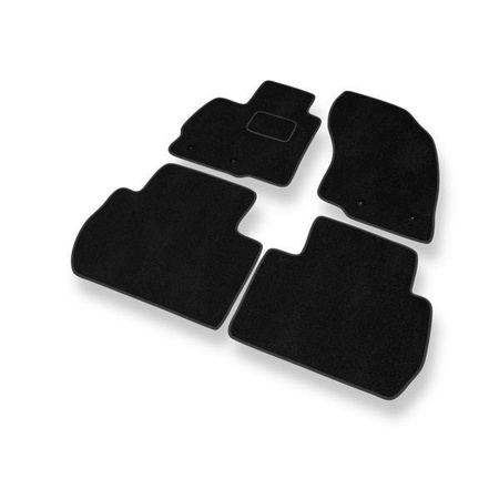 Alfombrillas de velour para Mitsubishi Outlander III (2012-2021) - alfombras para coche - negro - DGS Autodywan