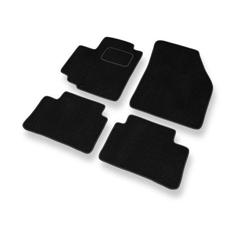 Alfombrillas de velour para Nissan Pixo (2008-2013) - alfombras para coche - negro - DGS Autodywan