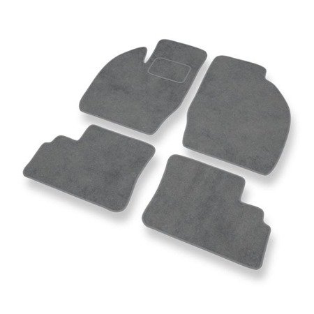 Alfombrillas de velour para Opel Agila A (2000-2007) - alfombras para coche - gris - DGS Autodywan