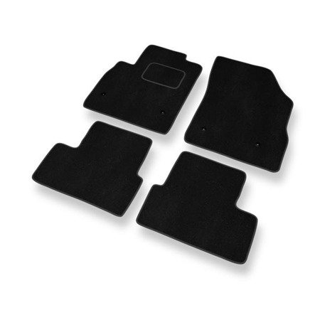 Alfombrillas de velour para Opel Astra K (2015-2022) - alfombras para coche - negro - DGS Autodywan