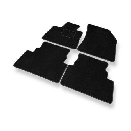 Alfombrillas de velour para Peugeot 3008 II (2016-....) - alfombras para coche - negro - DGS Autodywan