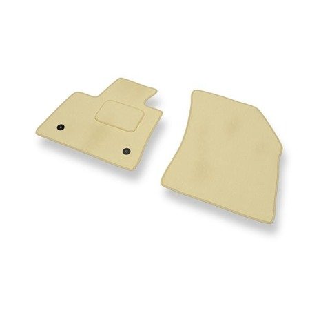 Alfombrillas de velour para Peugeot 5008 (7-plazas) (2017-....) - alfombras para coche - beige - DGS Autodywan