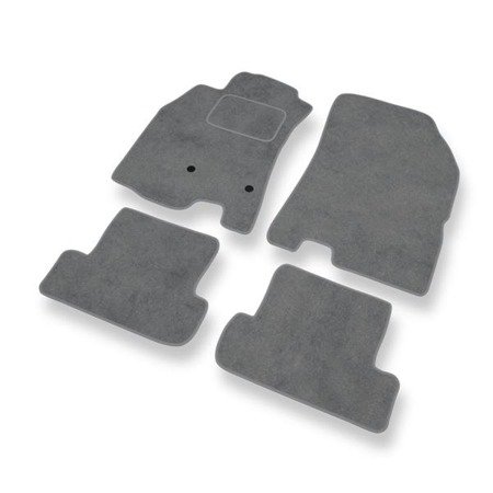 Alfombrillas de velour para Renault Megane III (2008-2016) - alfombras para coche - gris - DGS Autodywan