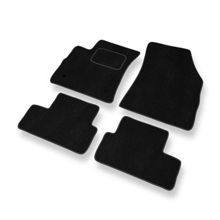 Alfombrillas de velour para Renault Megane IV (2016-....) - alfombras para coche - negro - DGS Autodywan