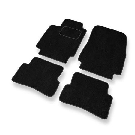 Alfombrillas de velour para Renault Thalia II (2008-2012) - alfombras para coche - negro - DGS Autodywan