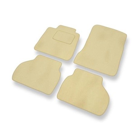 Alfombrillas de velour para Renault Vel Satis (2001-2009) - alfombras para coche - beige - DGS Autodywan