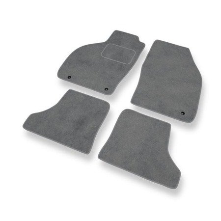 Alfombrillas de velour para Saab 9-3 I (1998-2002) - alfombras para coche - gris - DGS Autodywan