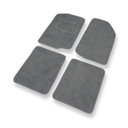 Alfombrillas de velour para Seat Toledo I (1991-1999) - alfombras para coche - gris - DGS Autodywan