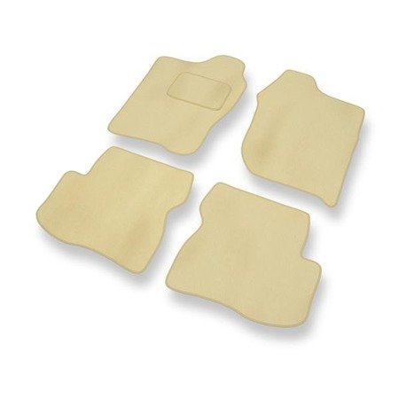 Alfombrillas de velour para Suzuki Jimny (1998-....) - alfombras para coche - beige - DGS Autodywan