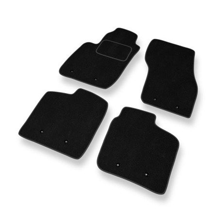 Alfombrillas de velour para Volvo S40 I (1995-2004) - alfombras para coche - negro - DGS Autodywan